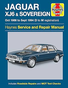 ジャガー XJ6 Haynesレストアマニュアル Jaguar XJ6, Vanden Plas & Sovereign (88-94) Haynes Repair
